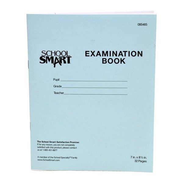 School Smart BOOK EXAM BLUE 7X8.5 16 SHTS PK OF 50 PK PBB7832-5987